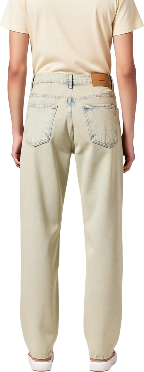 Kadın Vintage Efektli Bol Kesim Denim Pantolon Fonksiyonel Dayanıklı Kaliteli Konforlu Şık