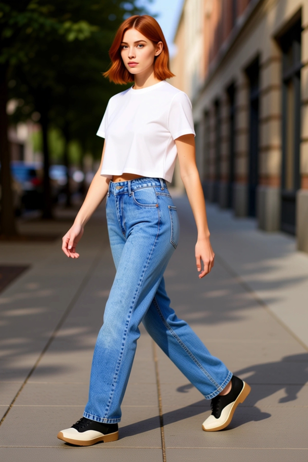 Kadın Straight Kesim Jean Pantolon Cool ve Konforlu Stil İçin Fonksiyonel Dayanıklı Modern