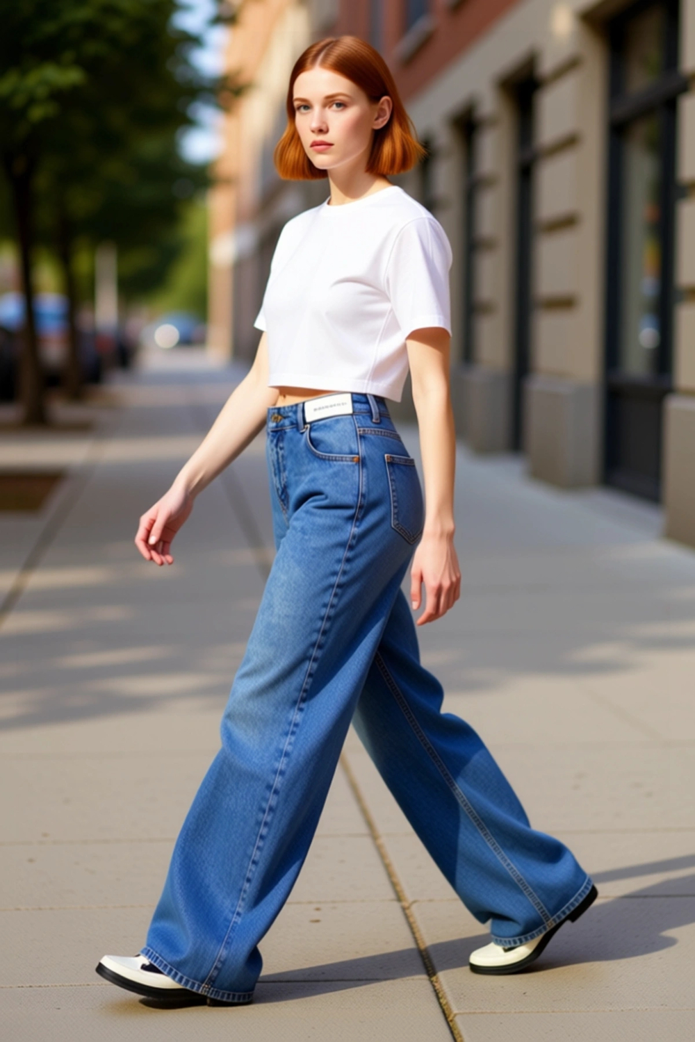 Kadın Wide Leg Denim Pantolon Fonksiyonel Dayanıklı Kaliteli Konforlu Estetik Premium Spor