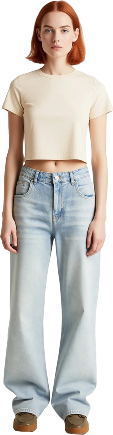 Kadın Wide Leg Yüksek Bel Denim Pantolon Fonksiyonel Dayanıklı Kaliteli Konforlu Estetik Şık