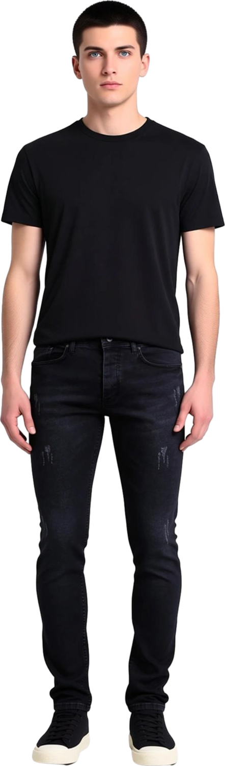 Erkek Esnek Skinny Fit Yırtık Detaylı Jean Fonksiyonel Dayanıklı Kaliteli Konforlu Estetik