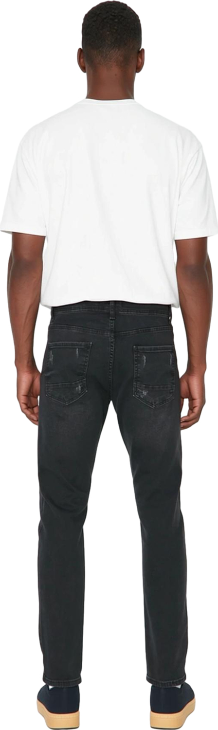 Erkek Esnek Skinny Fit Yırtık Detaylı Jean Fonksiyonel Dayanıklı Kaliteli Konforlu Estetik