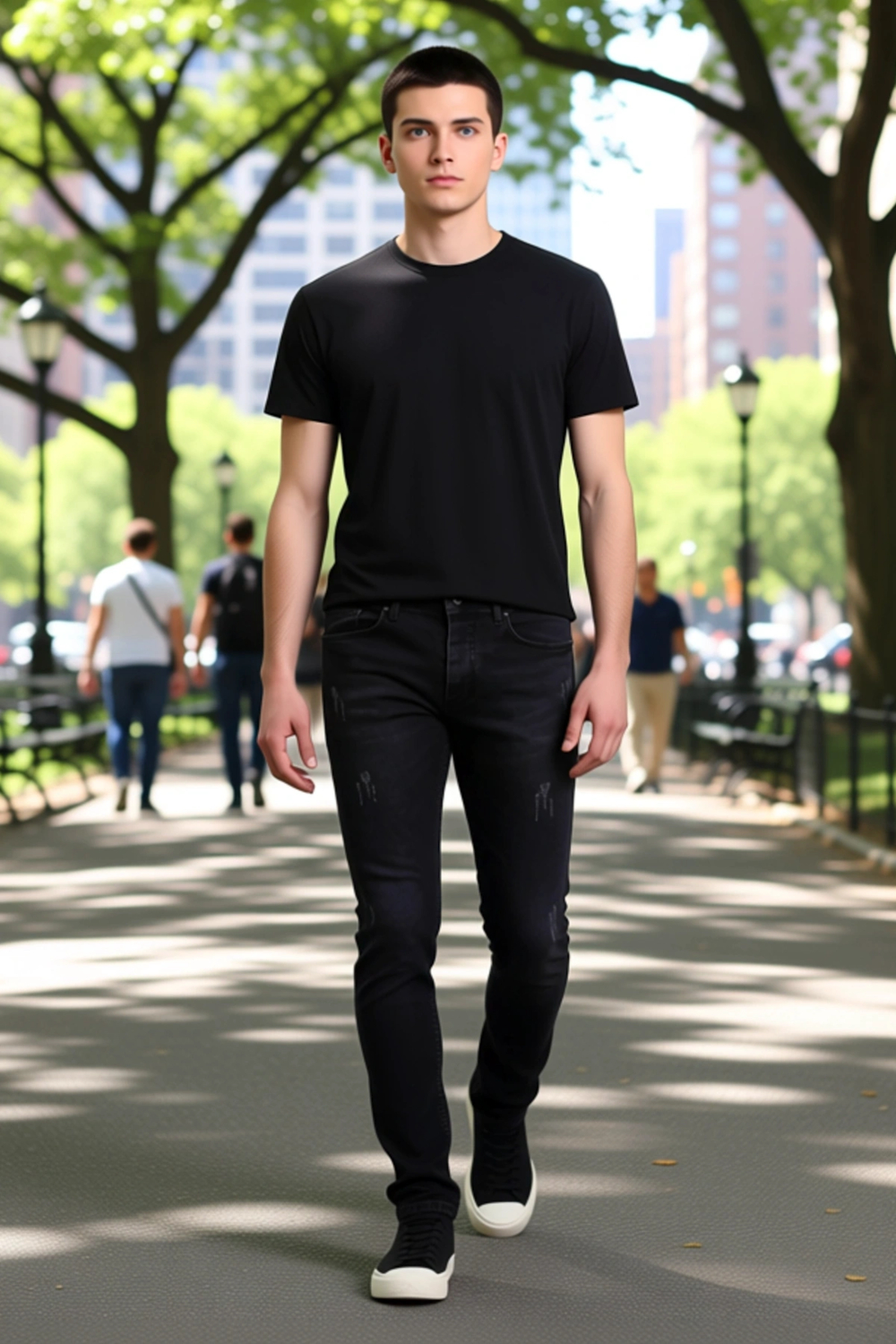 Erkek Esnek Skinny Fit Yırtık Detaylı Jean Fonksiyonel Dayanıklı Kaliteli Konforlu Estetik