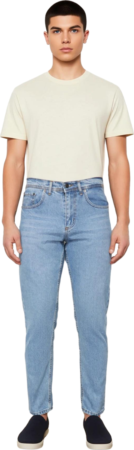 Erkek Relaxed Fit Açık Denim Pantolon Fonksiyonel Dayanıklı Kaliteli Konforlu Estetik Spor