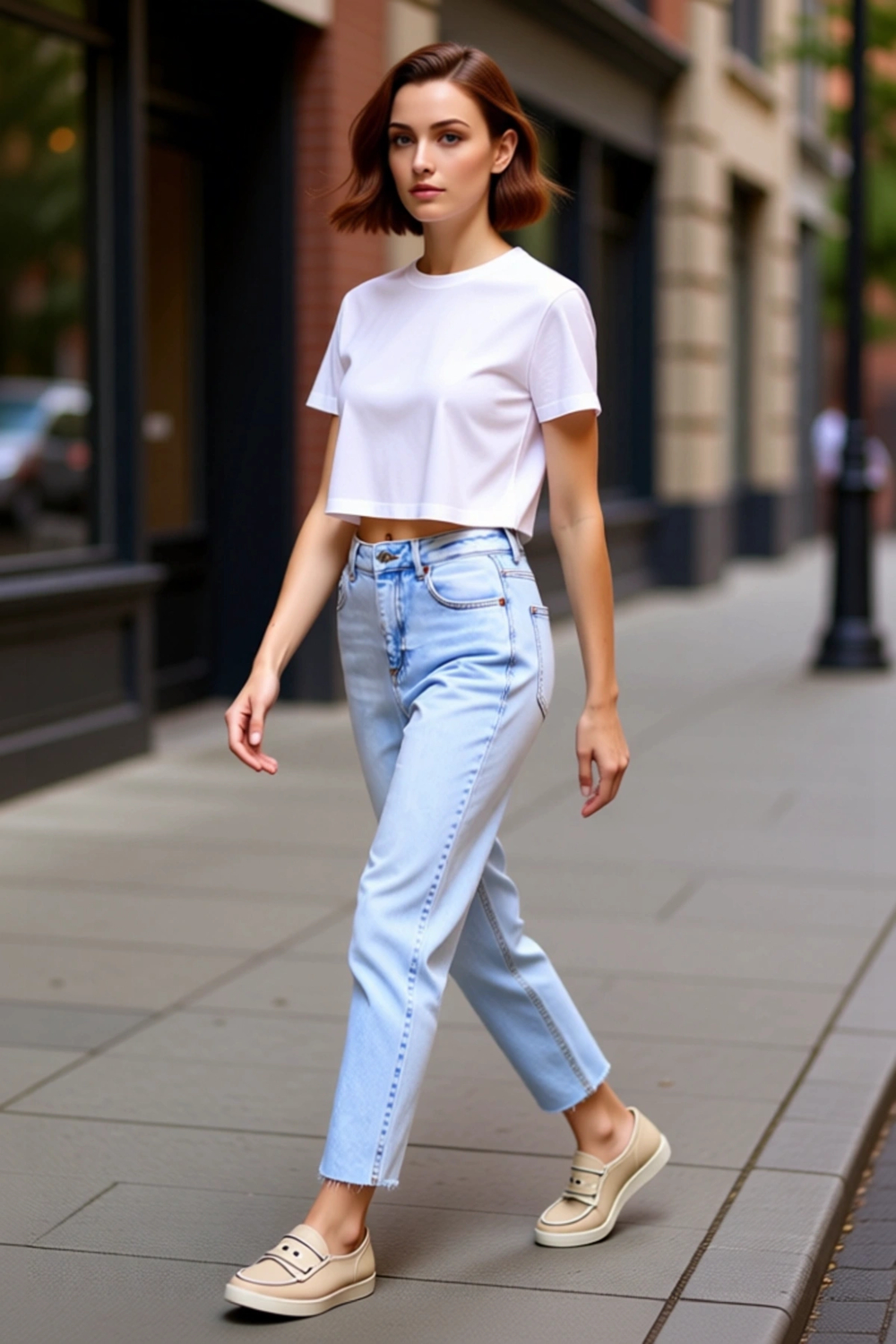 Kadın Açık Yüksek Bel Slim Fit Jean Pantolon Fonksiyonel Dayanıklı Kaliteli Konforlu Rahat