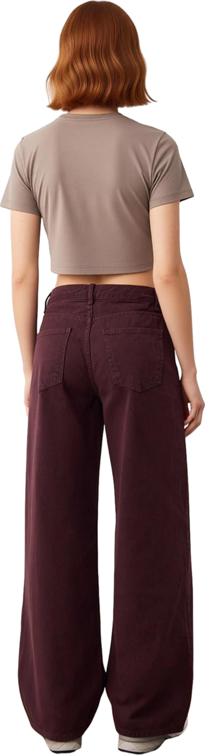 Kadın Baggy Fit Denim Pantolon Normal Bel Fonksiyonel Dayanıklı Kaliteli Konforlu Estetik Şık