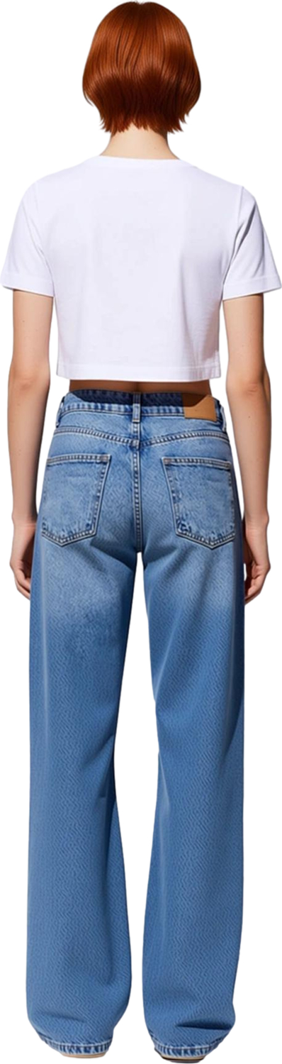 Kadın Wide Leg Denim Pantolon Rejeneratif Pamuk Fonksiyonel Dayanıklı Kaliteli Konforlu Şık