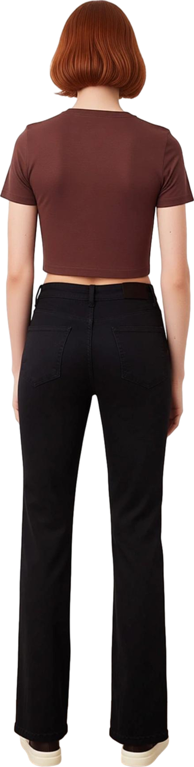 Kadın Comfort Fit Flare Jean Pantolon Fonksiyonel Dayanıklı Kaliteli Konforlu Estetik Spor