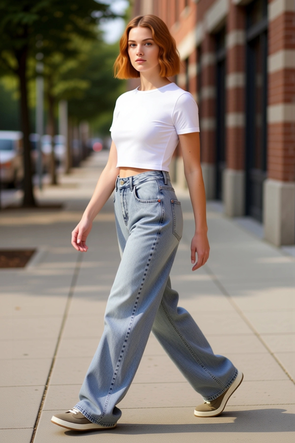 Kadın Wide Leg Denim Pantolon Yüksek Bel Fonksiyonel Dayanıklı Kaliteli Konforlu Estetik Şık