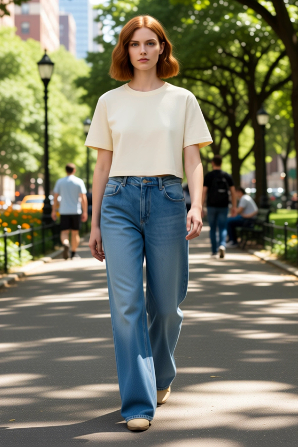 Kadın Wide Leg Denim Pantolon Yüksek Bel Fonksiyonel Dayanıklı Kaliteli Konforlu Estetik Şık