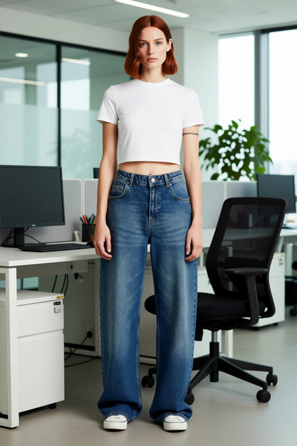 Kadın Wide Leg Yüksek Bel Denim Pantolon Fonksiyonel Dayanıklı Kaliteli Konforlu Estetik Şık
