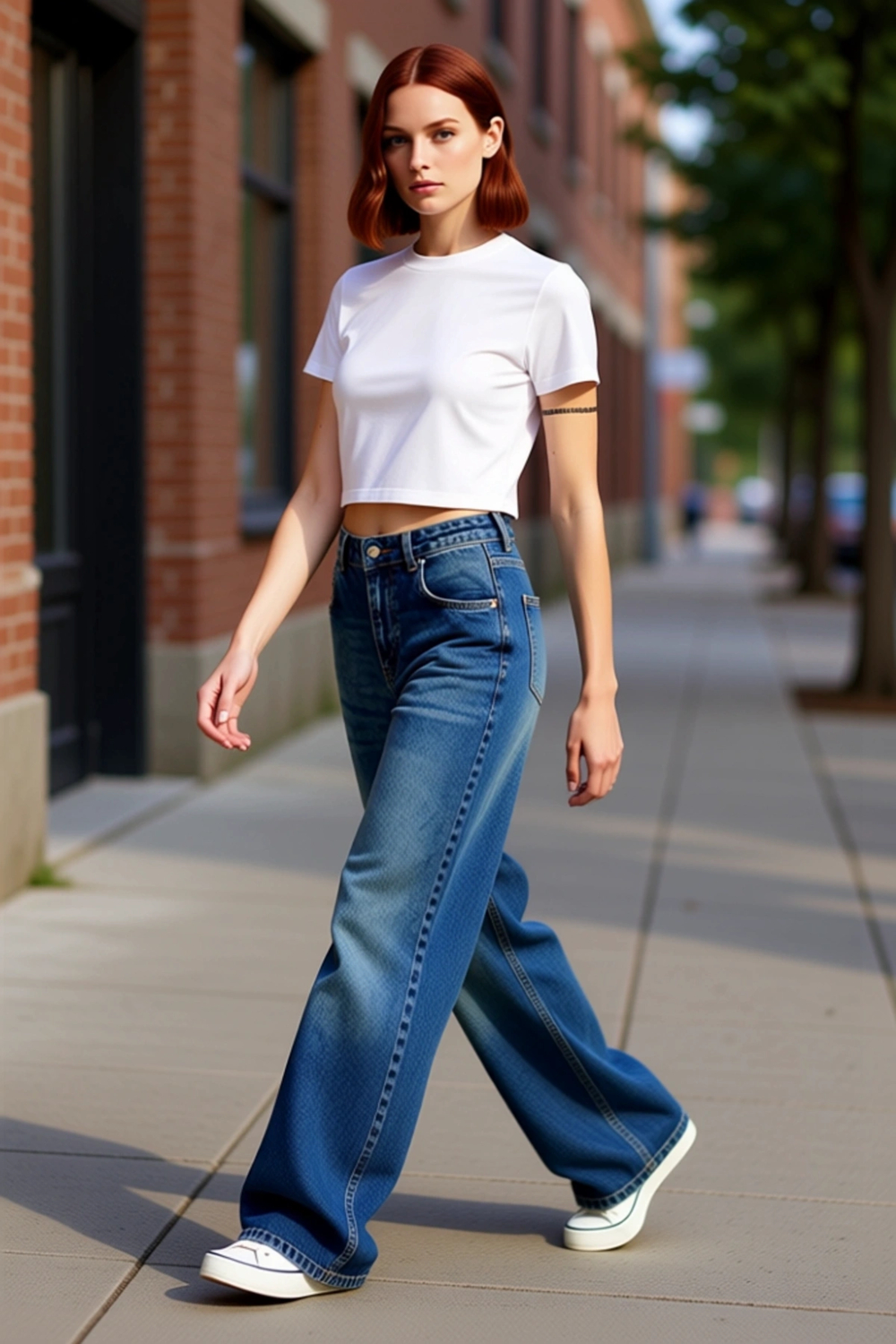 Kadın Wide Leg Yüksek Bel Denim Pantolon Fonksiyonel Dayanıklı Kaliteli Konforlu Estetik Şık