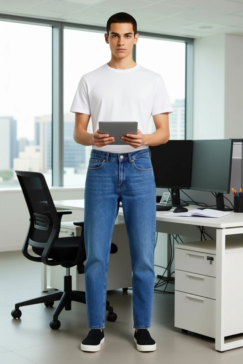 Erkek Comfort Fit Denim Pantolon Fonksiyonel Dayanıklı Kaliteli Konforlu Estetik Premium Şık