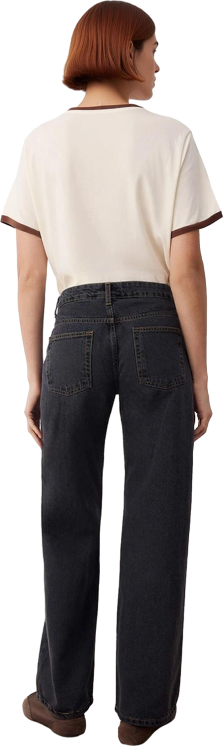 Kadın Wide Leg Denim Pantolon Fonksiyonel Dayanıklı Kaliteli Konforlu Estetik Premium Spor