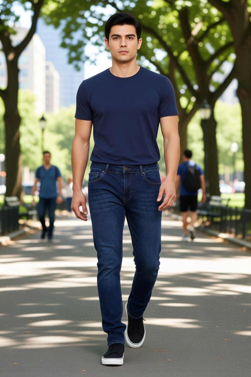 Erkek Slim Fit Esnek Kot Pantolon Casual Tarz Fonksiyonel Dayanıklı Kaliteli Konforlu Spor