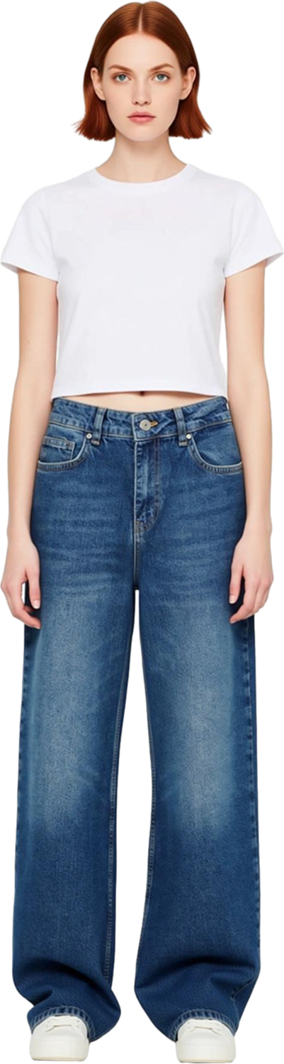 Kadın Comfort Kesim Geniş Paça Jean Pantolon Fonksiyonel Dayanıklı Kaliteli Konforlu Rahat
