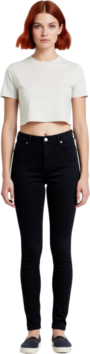 Kadın Yüksek Bel Skinny Fit Denim Pantolon Fonksiyonel Dayanıklı Kaliteli Konforlu Estetik