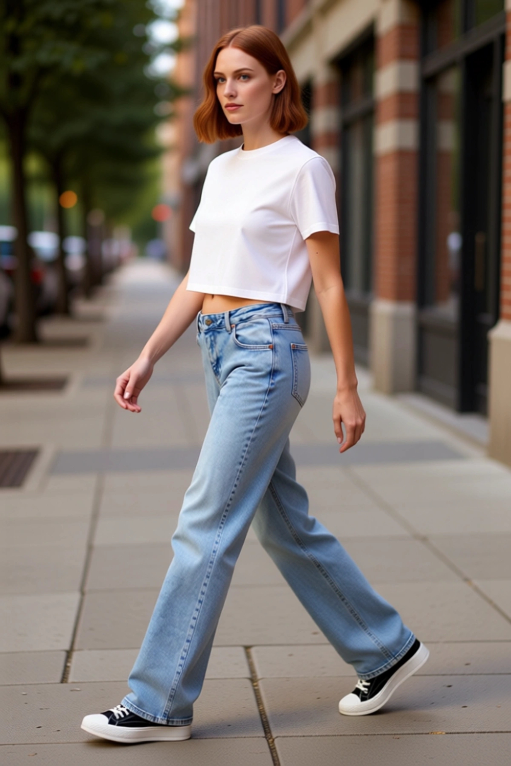 Kadın Açık Wide Leg Denim Pantolon Düşük Bel Fonksiyonel Dayanıklı Kaliteli Konforlu Rahat