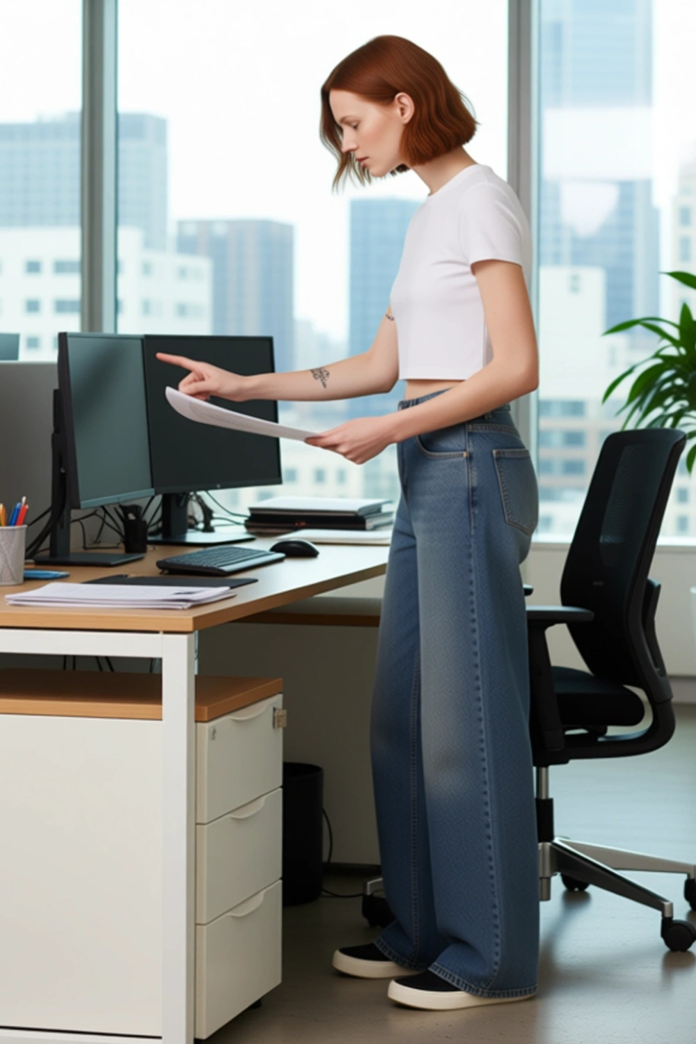 Kadın Wide Leg Esnek Denim Pantolon Fonksiyonel Dayanıklı Kaliteli Konforlu Estetik Modern