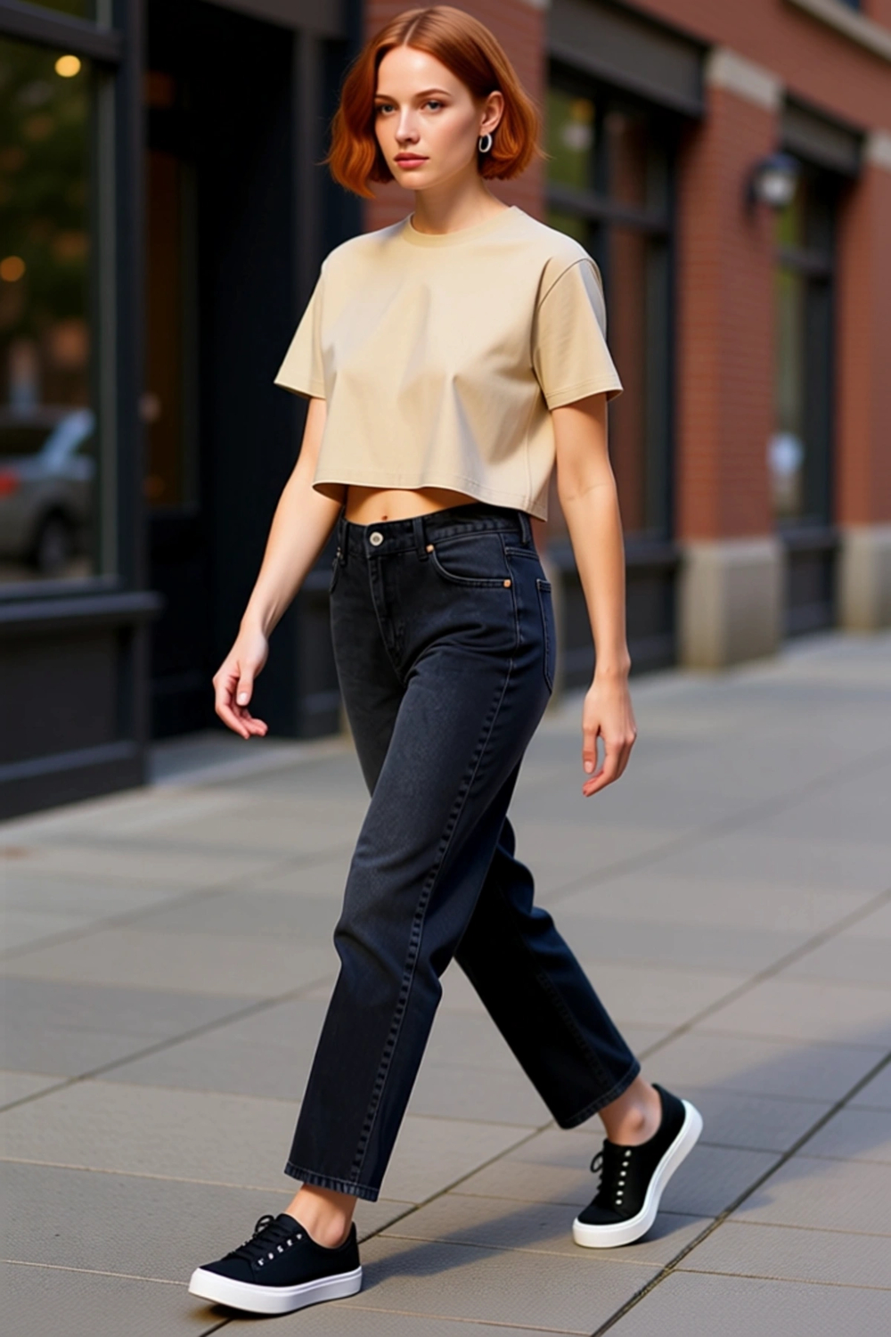 Kadın Straight Kesim Denim Pantolon Fonksiyonel Dayanıklı Kaliteli Konforlu Estetik Modern