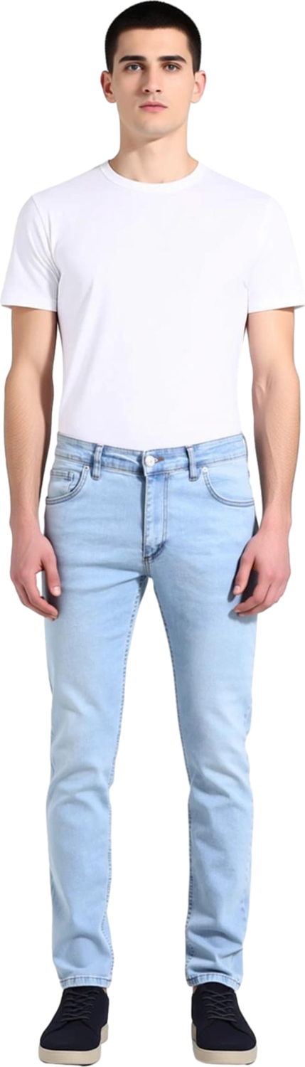 Erkek Açık Comfort Denim Dar Paça Pantolon Fonksiyonel Dayanıklı Kaliteli Konforlu Estetik