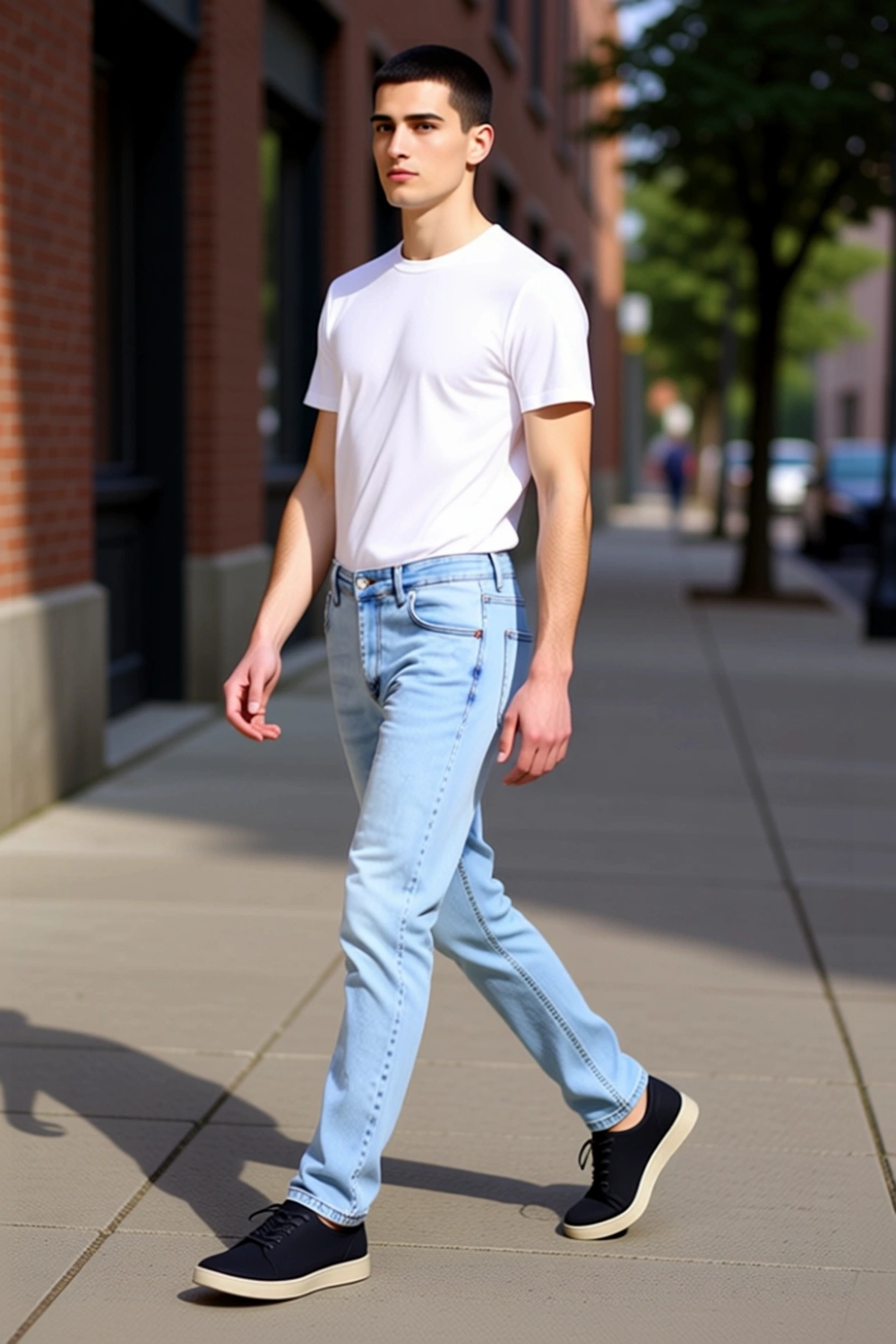 Erkek Açık Comfort Denim Dar Paça Pantolon Fonksiyonel Dayanıklı Kaliteli Konforlu Estetik