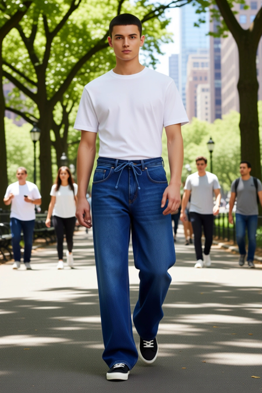 Kadın Bol Kesim Denim Pantolon Fonksiyonel Dayanıklı Kaliteli Konforlu Estetik Premium Şık