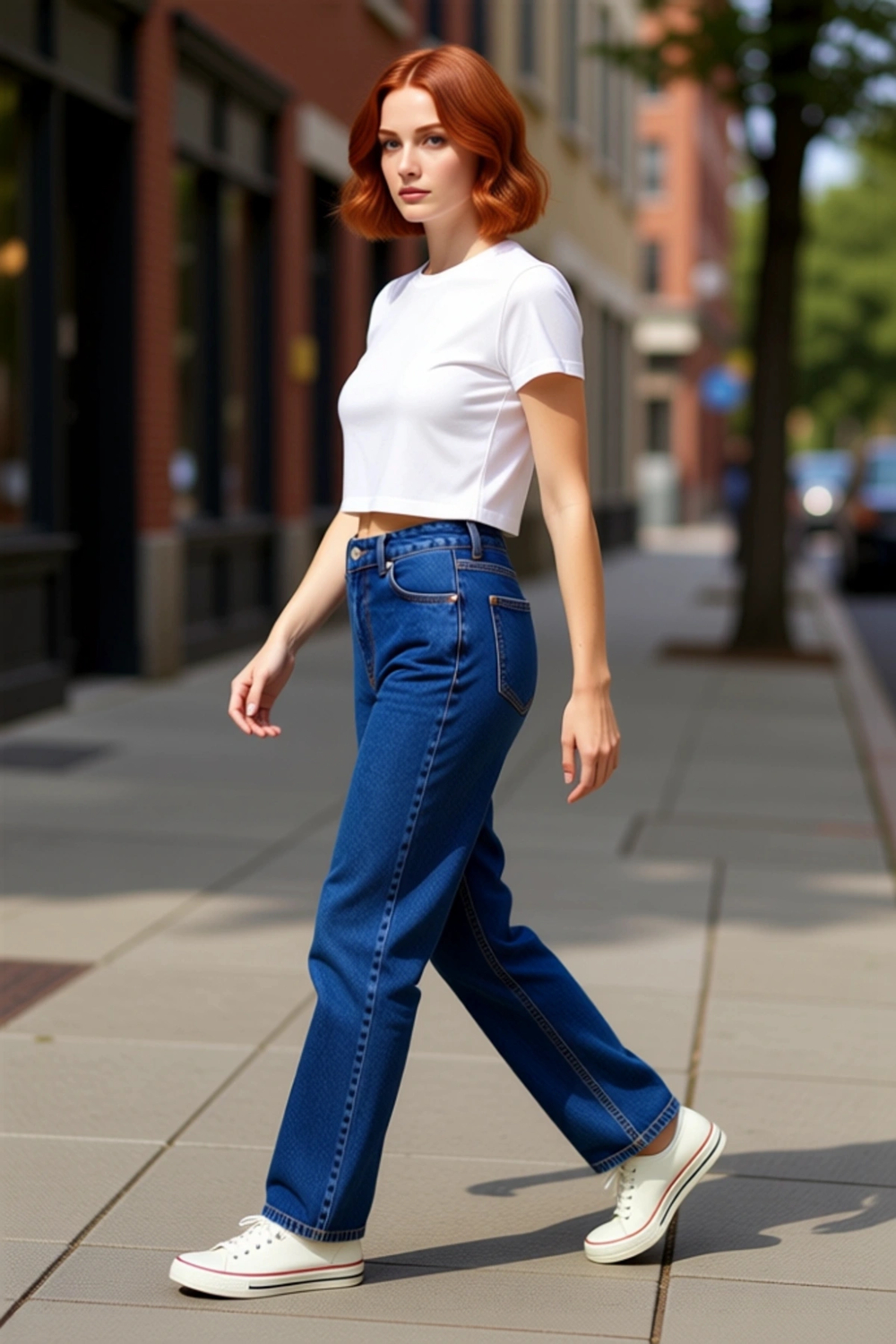 Kadın Yüksek Bel Straight Fit Jean Pantolon Fonksiyonel Dayanıklı Kaliteli Konforlu Modern