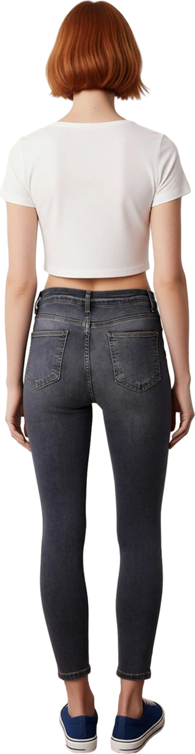 Kadın Yüksek Bel Esnek Skinny Jean Fonksiyonel Dayanıklı Kaliteli Konforlu Estetik Premium