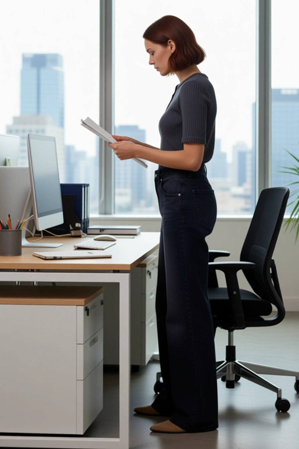 Kadın Wide Leg Denim Pantolon Normal Bel Fonksiyonel Dayanıklı Kaliteli Konforlu Estetik Şık