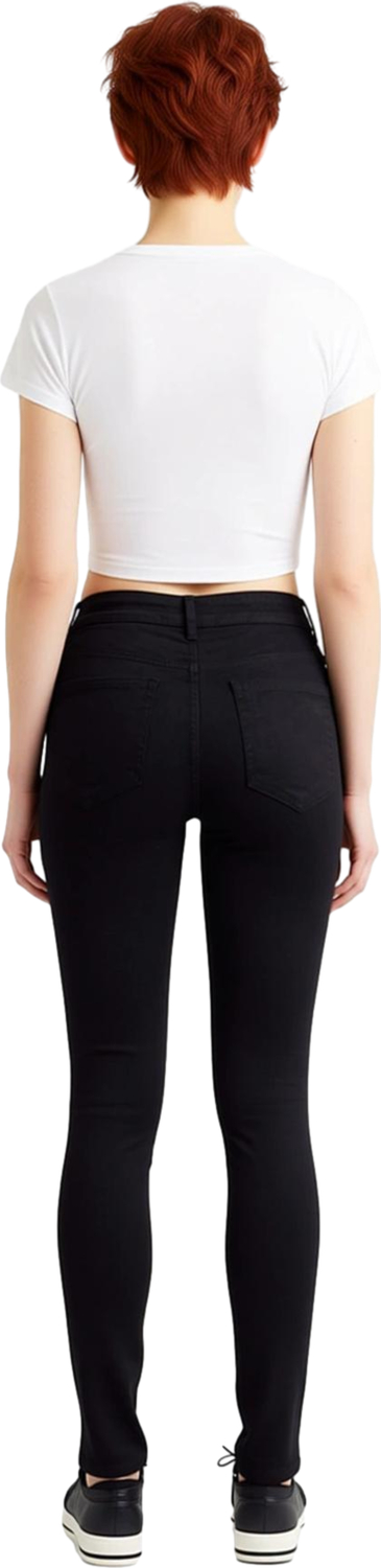 Kadın Esnek Yüksek Bel Skinny Jean Pantolon Fonksiyonel Dayanıklı Kaliteli Konforlu Modern