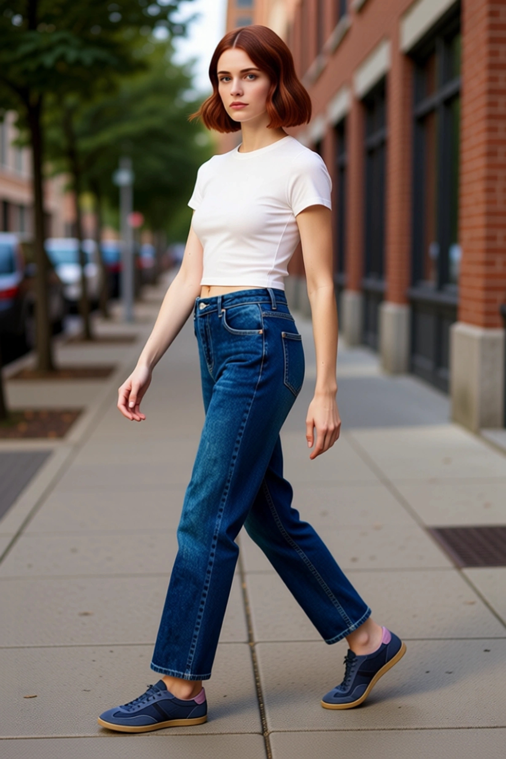Kadın Yüksek Bel Straight Fit Denim Jean Fonksiyonel Dayanıklı Kaliteli Konforlu Estetik Şık
