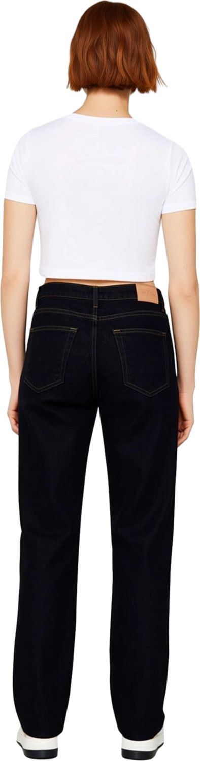 Kadın Comfort Fit Yüksek Bel Jean Pantolon Fonksiyonel Dayanıklı Kaliteli Konforlu Estetik