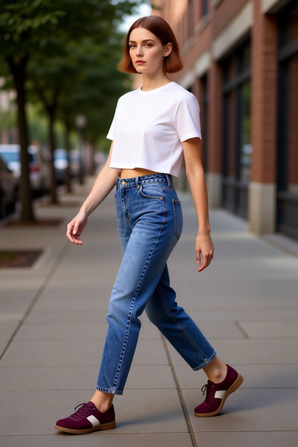 Kadın Yüksek Bel Geniş Paça Denim Pantolon Fonksiyonel Dayanıklı Kaliteli Konforlu Estetik