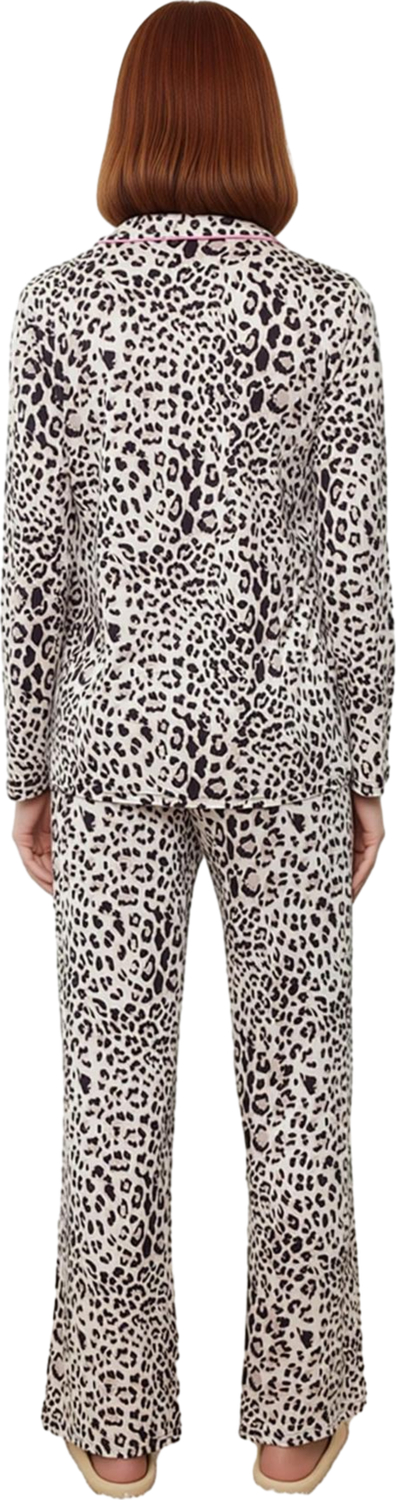 Kadın Viskon Süprem Leopar Desenli Pijama Takımı Fonksiyonel Dayanıklı Kaliteli Konforlu Şık