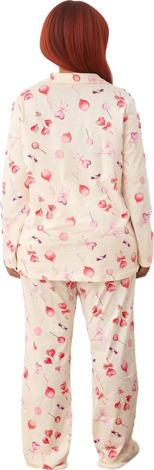 Kadın Şekerlemeli Pijama Takımı Fonksiyonel Dayanıklı Kaliteli Konforlu Estetik Premium Şık