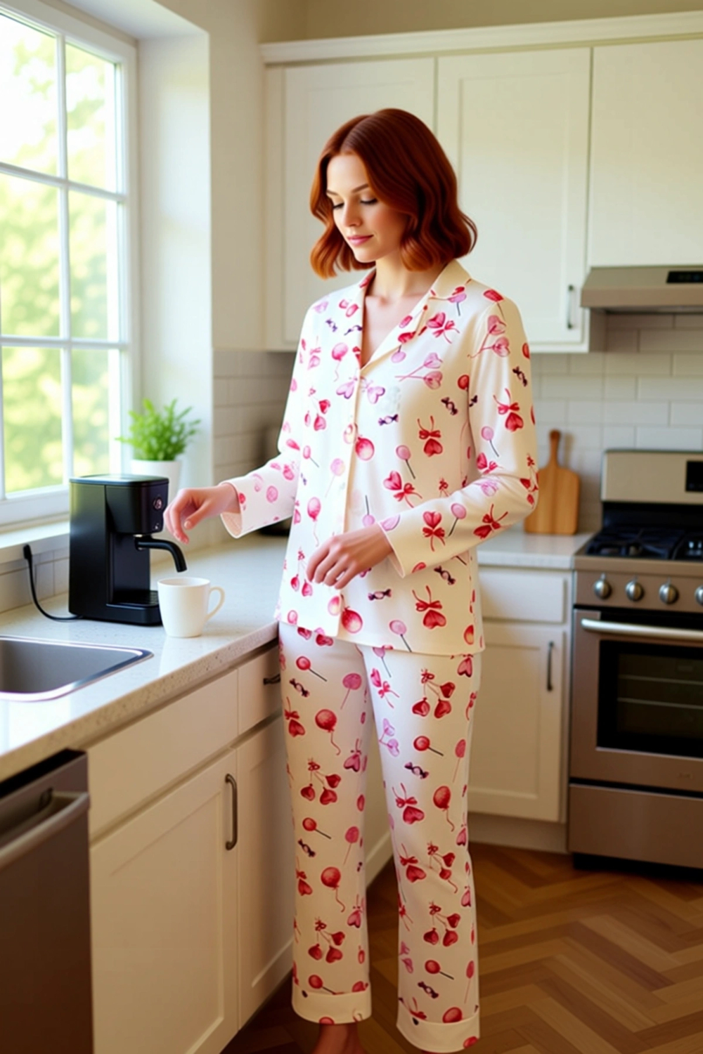 Kadın Şekerlemeli Pijama Takımı Fonksiyonel Dayanıklı Kaliteli Konforlu Estetik Premium Şık