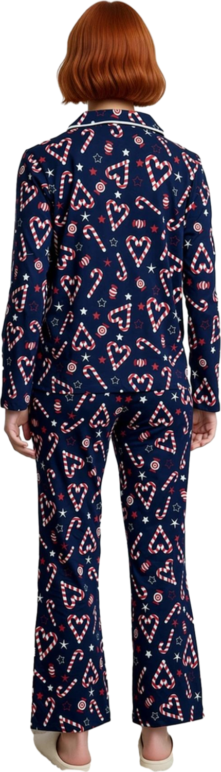 Kadın Desenli Pamuklu Pijama Takımı Homewear Koleksiyonu Fonksiyonel Dayanıklı Kaliteli Şık