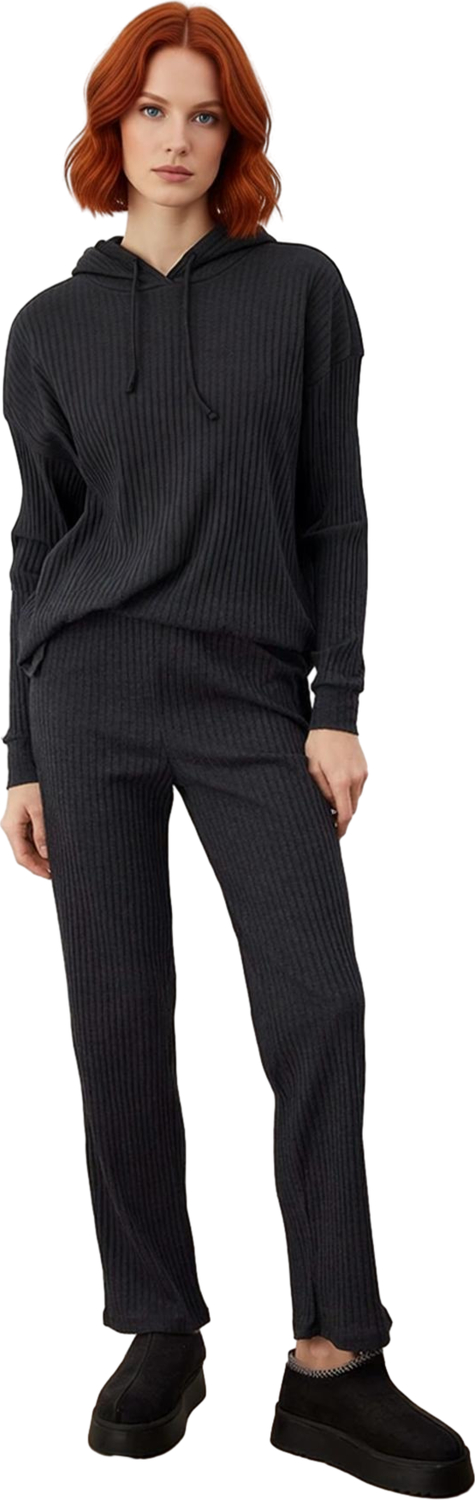 Kadın Relaxed Fit Kapüşonlu Pijama Takımı Fonksiyonel Dayanıklı Kaliteli Konforlu Estetik Şık