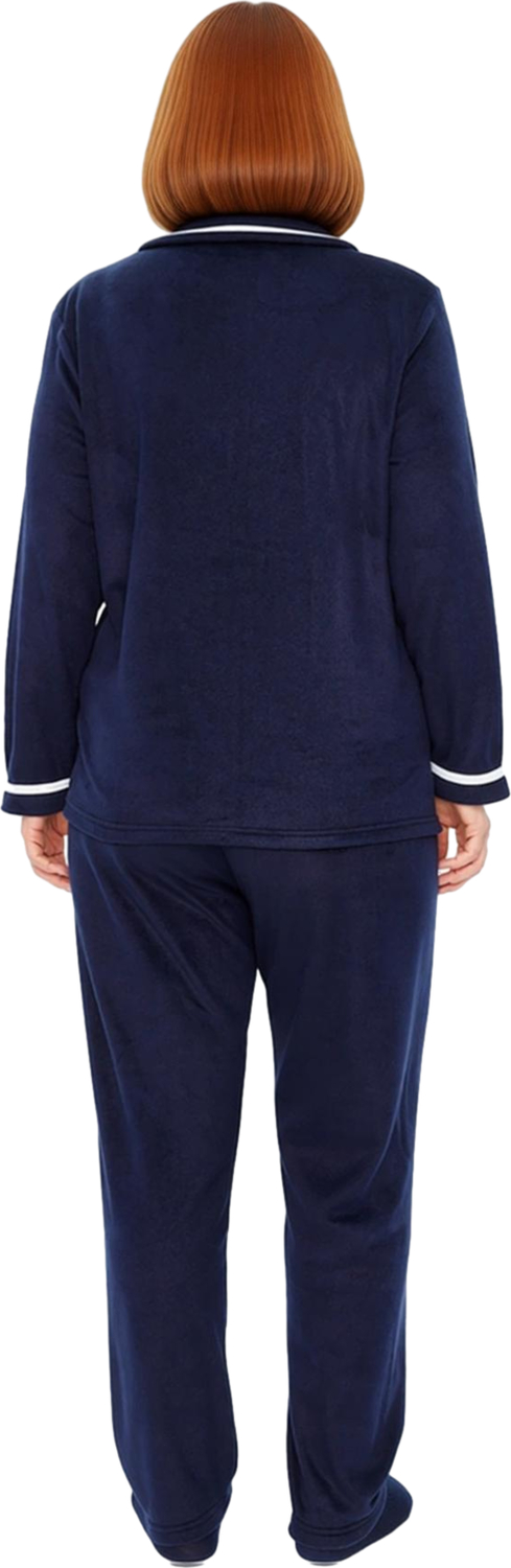 Kadın Polar Pijama Takımı Biye Detaylı Fonksiyonel Dayanıklı Kaliteli Konforlu Estetik Şık