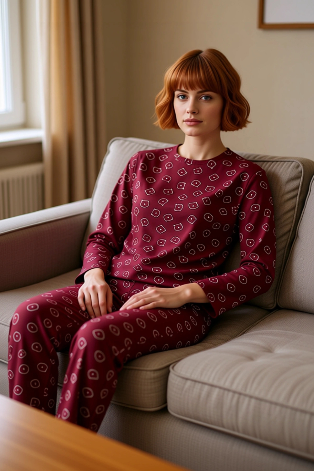 Kadın Ayıcıklı Pamuklu Pijama Takımı Fonksiyonel Dayanıklı Kaliteli Konforlu Estetik Rahat