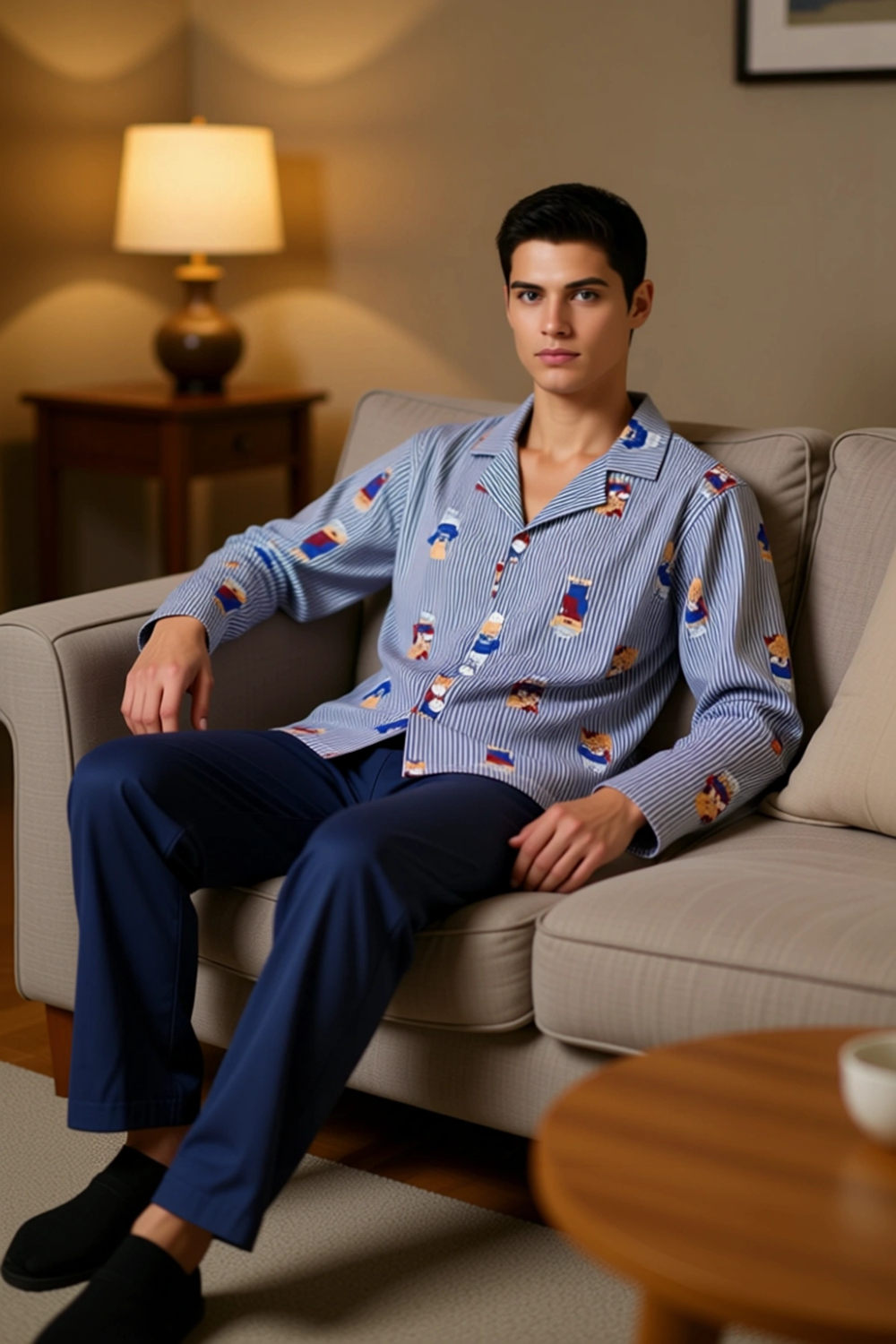 Kadın Ayıcık Desenli Pijama Takımı Fonksiyonel Dayanıklı Kaliteli Konforlu Estetik Premium