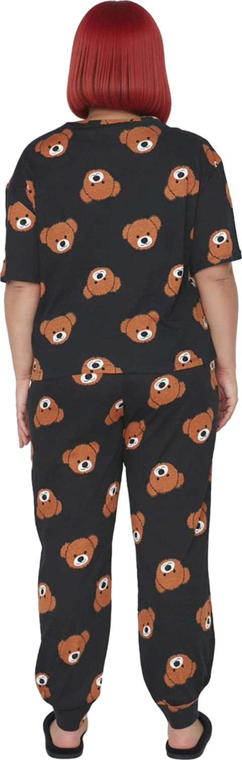 Cool Ayıcık Baskılı Pijama Takımı Kadın Fonksiyonel Dayanıklı Kaliteli Konforlu Estetik Şık