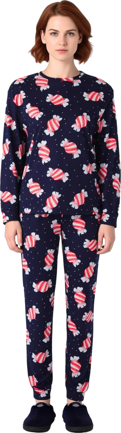Kiz Cocuk Seker Desenli %100 Pamuklu Pijama Takımı Fonksiyonel Dayanıklı Kaliteli Konforlu