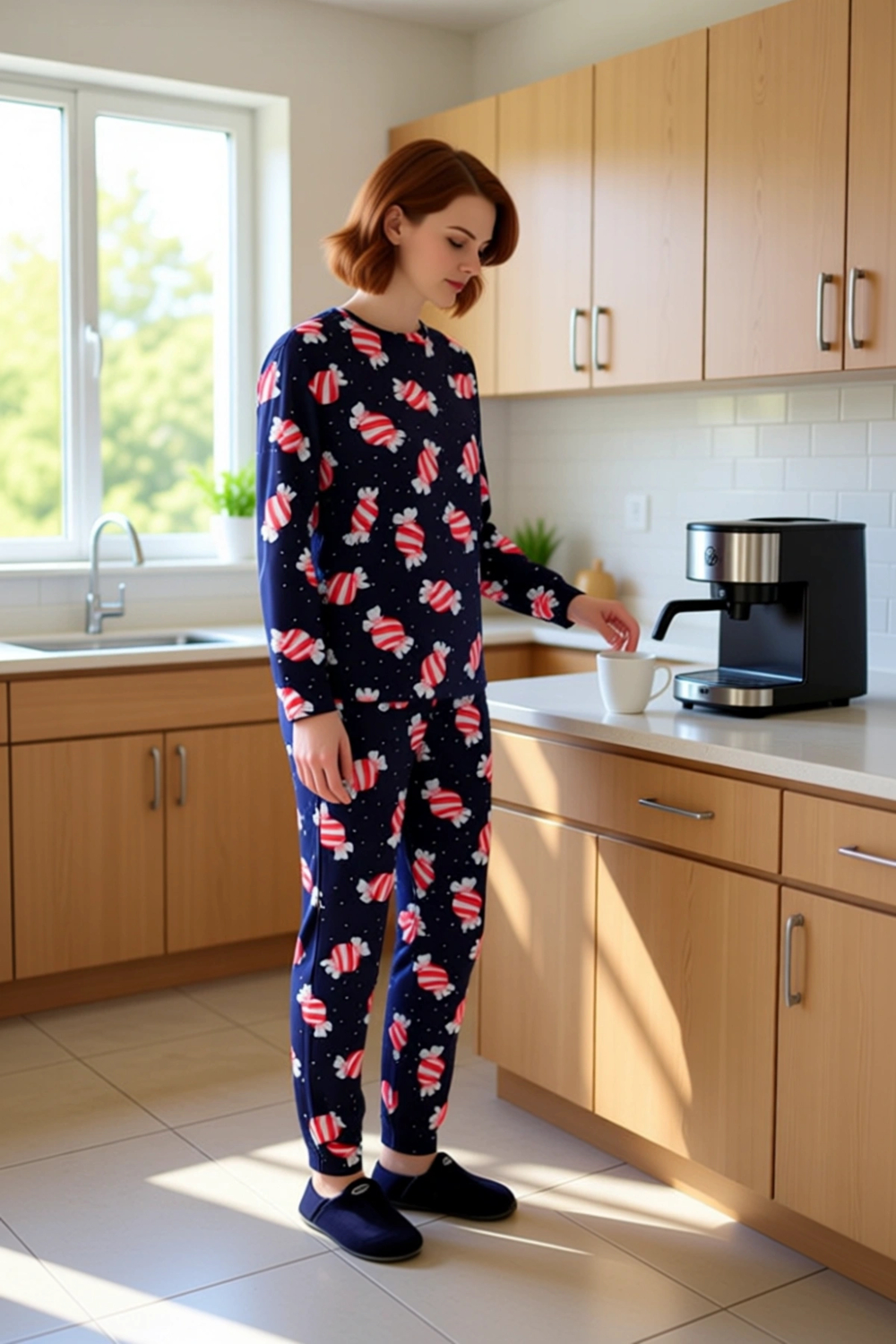 Kiz Cocuk Seker Desenli %100 Pamuklu Pijama Takımı Fonksiyonel Dayanıklı Kaliteli Konforlu