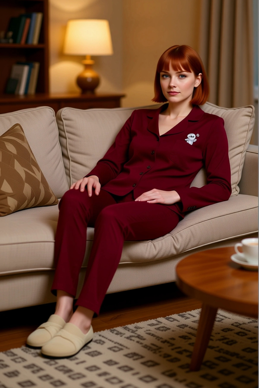 Kadın Penguen Baskılı Gömlek Pantolon Pijama Takımı Fonksiyonel Dayanıklı Kaliteli Estetik