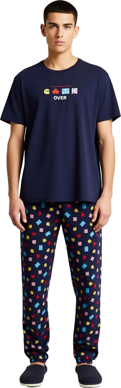 Cool Oyun Baskılı Erkek Pijama Seti Fonksiyonel Dayanıklı Kaliteli Konforlu Estetik Modern