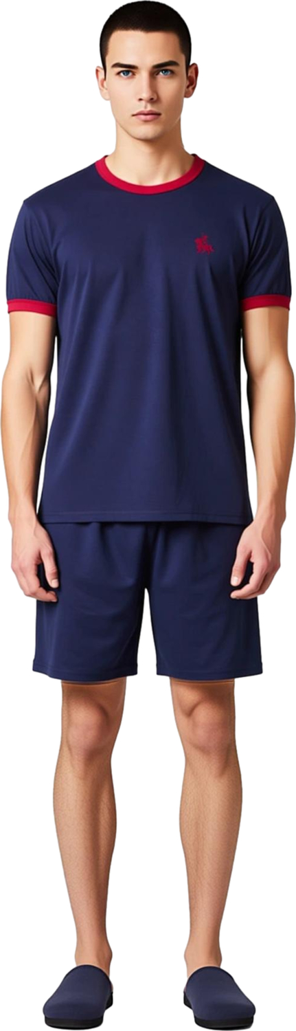 Kadın Bisiklet Yaka Nakışlı Regular Fit Pijama Takımı Fonksiyonel Dayanıklı Kaliteli Rahat