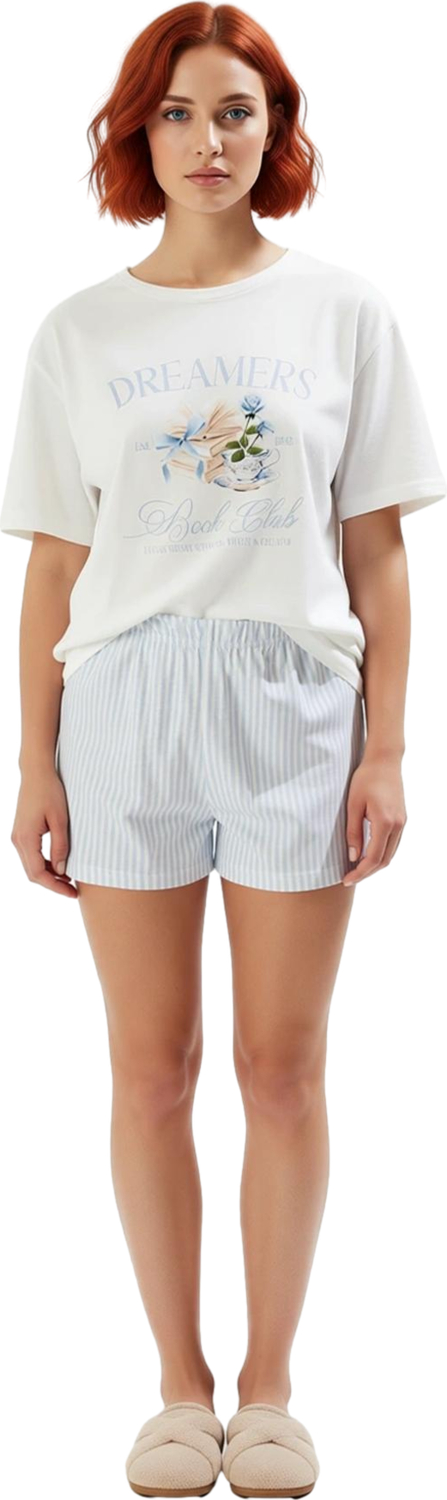 Kadın Çiçek Baskılı Örme Pijama Takımı Fonksiyonel Dayanıklı Kaliteli Konforlu Estetik Şık