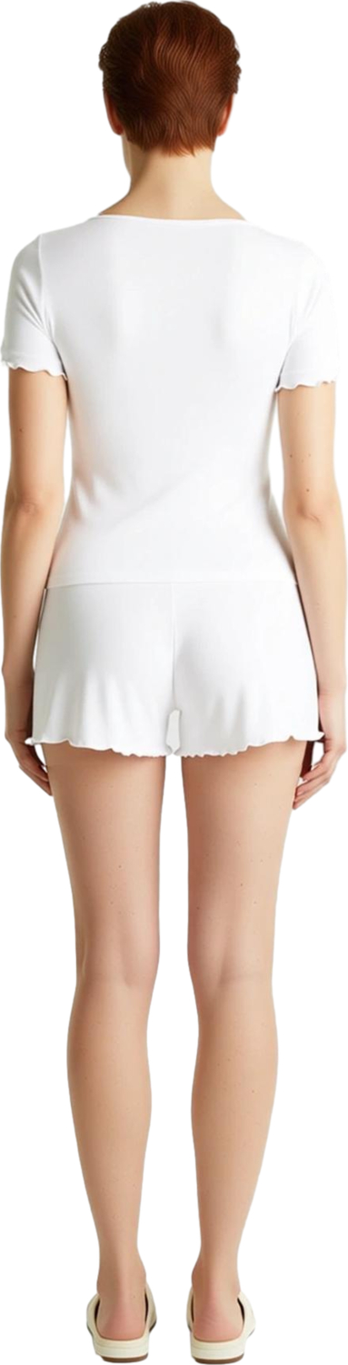 Kadın V Yaka Dantel Detaylı Örme Pijama Takımı Fonksiyonel Dayanıklı Kaliteli Konforlu Şık
